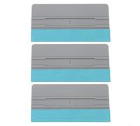 Multi-Size Car Film Application Tools, 3pcs 6/8/10/12 Inch Squeegee with Felt for edge for Window Tint, Wallpaper Smoothing and Decals(6inch)