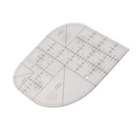 Multi Size Curved Cutting Ruler, Easily Bind Needlework Projects, Best for Sewing Lovers, with Rounded Corners Sewing Ruler, for Placemats, Tablecloths (Golden)