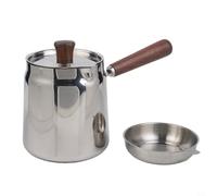 Multi Size Deep Fryer with 304 Stainless Steel Build and Walnut Handle for Frying Boiling and Straining on All Heat Sources (A-1)