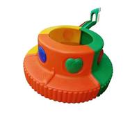 Multi-Size Embossed Tree Surround Bench, Colorful Plastic Circular Tree Ring Seat, Weather-Resistant Outdoor Playground Furniture for Kindergarten, Park & Backyard(180*80cm)