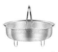 Multi-Size For Rice Cooker Steamer Basket with 304 Stainless Steel Construction, Ergonomic Handle and Dense Steam Hole Pattern (Small)