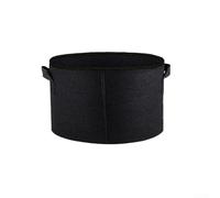 Multi Size Grow Bag for Vegetables Potatoes and Garden Plants in Breathable Non Woven Fabric Ensures Optimal Moisture and Nutrient Balance (All Black 10 Gallon)