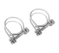 Multi Size Hose Tail Connectors for Corrugated Pond Pipe Versatile Fittings in a Range of Sizes Drainage Waste Water (32mm Clips x2)