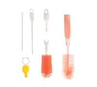 Multi Size Infant Bottle Brush Set Flexible Bristle Design Hard to Reach Areas Gentle Soft PVC Milk Bottle Scrubber