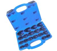 Multi-Size Metric Crowfoot Wrench Set - Corrosion-Resistant Automotive Tool with Ergon Handle Design for Oil Line Applications Open End Wrenches for Mechanics