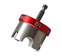 Multi-Size Nut Bolt Extractor Drill Attachment, 1/4 3/8 1 / 2in Socket Tool for Fast Installation & Removal Metal Nut Drill Attachment for Fast Bolt Removal Remover Extractor Tool