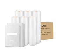 Multi-Size Sealing Solution Vacuum Sealer Bags & Rolls - 100x 6''x10'', 100x 8''x12'', 3 Rolls 11''x20', 3 Rolls 8''x20' - Premium Commercial-Grade for Food Storage, Meal Prep, & Sous Vide, Wevac