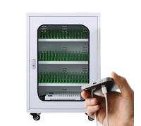 Multi-Slot Cell Phone Charging Station with Individual Secure Lockers, Portable Mobile Phone Charging Cabinet for Students, Employees, Tourists, Schools, Offices, and Events
