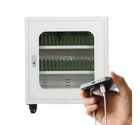 Multi-Slot Cell Phone Charging Station with Individual Secure Lockers, Portable Mobile Phone Charging Cabinet for Students, Employees, Tourists, Schools, Offices, and Events