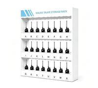 Multi Slot Radio Charging & Storage Rack, Wall Mounted Multi-Device Walkie Talkie Organizer Stand, Two Way Space Saving Holder for Security/School/Factory