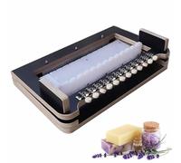 Multi Soap Loaf Cutter, Wooden Soap Cutter, with 12 Wires, Cutting Intervalis 2.5cm, Cutting Length Within 30cm, Height Within 10cm, Bamboo Soap Making Kit, for Cheese/chocolate/butter