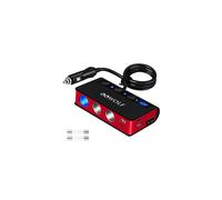 Multi Socket 12V24V Cigarette Lighter Adapter Upgraded 2 Quick Charge 30 Car Cigarette Splitter 180W TypeC Car Socket Accessories for phone Truck GPS