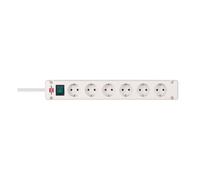 Multi-socket outlet with 6 Bremounta Universal 90° Inclined Sockets 3m