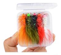 Multi-Species Fly Lure Wooly Bugger Type for Trout Bass Perch with Lifelike Detail and Water-Responsive Movement
