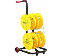 Multi-Spool Wire Rack Dispenser,Bulk Cable Holder,Heavy Duty Spool Storage Holder,for Electrical Industrial Use,330lbs Capacity(90x42x49cm)