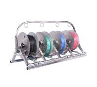 Multi-Spool Wire Rack Dispenser, Heavy-Duty Cable Reel Organizer for Efficient Workshop and Job Site Storage