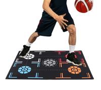 Multi-sport Footwork Trainer Mat - Basketball & Soccer Agility Ladder & Skill Practice Mat for Kids & Adults, Non-slip Portable Training Equipment for Home, Gym, Outdoor