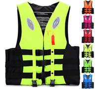 Multi-Sport Life Vest: Kayak/SUP/Fishing 50N Buoyancy PFD | Adjustable Comfort Fit, Quick-Dry & Reflective (Men/Women, 6 Sizes, 6 Colors),2XL,Yellow