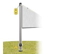 Multi-Sport Posts - Aluminum - Telescopic and removable - Gard&Rock | Badminton, volleyball, tennis and more. Clips onto Anchoring bases Gard&Rock (sold separately). Free Net & carry bag included