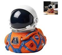 Multi-Style Commemorative Duck Figurines, Independence 250th Anniversary Duck & Artemis II Moon Mission Astronaut Duck Statue, Space Themed Ornament Decor Gifts for Space Enthusiasts (NASA Orange)