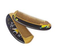 Multi-style small full-tooth massage wooden comb, sandalwood and boxwood comb, painted Comb