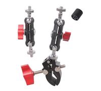 Multi-Surface Aluminum Alloy Clamp Holder 24cm Length 360°Rotation Smartphones Camcorders Camera Clamp Aluminum Alloy