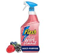 Multi-Surface Cleaning Spray | Kitchen, Bathroom & Antibacterial Variants | Powerful Grease & Dirt Removal | Fresh Long-Lasting Fragrance (Flash Spray Wipe Done Multi-Purpose Wild Berries 800ml)