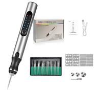Multi-Surface Engraving Pen:Engrave on 50+ Materials with 20 Free Bits, Ultimate DIY & Artistic Engraving Tool(Silver)