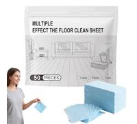 Multi-Surface Floor Cleaner Tablet, Multi-Effect Floor Cleaning Sheets Wood Cleaner Tablets,Multi Surface Cleaners,for Mopping Luxury Vinyl Plank Wood Flooring,Deep Cleans (Blue,50Pcs)