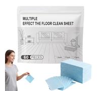 Multi-Surface Floor Cleaner Tablet, Multi-Effect Floor Cleaning Sheets Wood Cleaner Tablets,Multi Surface Cleaners,for Mopping Luxury Vinyl Plank Wood Flooring,Deep Cleans (Blue,60Pcs)