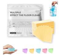 Multi-surface Floor Cleaning Tablets, 100 Piece Floor Cleaning Tablets Multi- Surface Cleaner, Non-Residue Disks for Hardwood Tile Laminate Mopping Daily Floor Care(Yellow,100pcs)