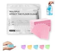 Multi-surface Floor Cleaning Tablets, 100 Piece Floor Cleaning Tablets Multi- Surface Cleaner, Non-Residue Disks for Hardwood Tile Laminate Mopping Daily Floor Care(Pink,100pcs)