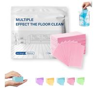 Multi-surface Floor Cleaning Tablets, 100 Piece Floor Cleaning Tablets Multi- Surface Cleaner, Non-Residue Disks for Hardwood Tile Laminate Mopping Daily Floor Care(Pink,60pcs)