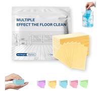 Multi-surface Floor Cleaning Tablets, 100 Piece Floor Cleaning Tablets Multi- Surface Cleaner, Non-Residue Disks for Hardwood Tile Laminate Mopping Daily Floor Care(Yellow,30pcs)