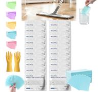 Multi-Surface Floor Cleaning Tablets,Water-Soluble Floor Cleaning Sheets - Quick-Dissolving for Hardwood,Laminate,Tile & Vinyl Surfacesa (Blue, 20 Packs (600 pieces))