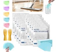 Multi-Surface Floor Cleaning Tablets,Water-Soluble Floor Cleaning Sheets - Quick-Dissolving for Hardwood,Laminate,Tile & Vinyl Surfacesa (Blue, 10 Packs (300 pieces))