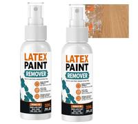 Multi-Surface Latex Paint Remover Spray for Floors Tiles Walls, Fast-Acting Removes Dried Latex Paint & Putty Powder Stains, Odorless Wall and No-Scrub, Spray for Multi-Purpose Stain Cleanup (2PCS)