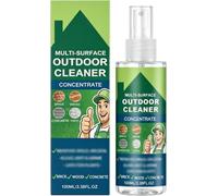 Multi-Surface Outdoor Cleaner Concentrate, Powerful Outdoor Surface Cleaner Spray, Fast Acting Stain Remover for Patio, Deck, Fence, Wood, Brick & Concrete, Concentrated Care (1pcs)