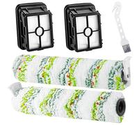 Multi-Surface Pet Brush Rolls 2788 and Vacuum Filters Replacement for Bissell CrossWave Max 2554 2554A 2590 2593 2596, CrossWave HydroSteam 35151 3515 35152 3513 3518 Vacuums, 1618641 1608684 LUXRILIX