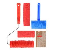 Multi Surfaces Decorative Roller Tool with Realistic Wood Grains Effect for Wall Door and Furniture Wall Painting Tool Long Time Rubber Paint Applicators
