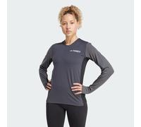 adidas Multi Synthetic Base Layer Long Sleeve, Dark Grey, Size M, Women Dark Grey