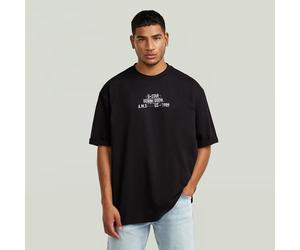 Multi Technique Graphic Relaxed T-Shirt - Black - Men M
