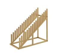 Multi-Tier Display Stand for Exhibitions and Trade Shows, Slotted Flooring Shelf for Vendor Events and Showrooms