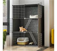 Multi-Tier Indoor/Outdoor Cat Cage with Metal Wire Kennels, Detachable Playpen, Easy Assembly, Sturdy Construction,