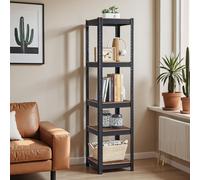 Multi-Tier Large Capacity Footwear Storage, 5-Tier Storage Shelves, Shelving Unit, 37 x 37 x 150 cm, Loads 400 kg, Industrial, Adjustable Shelves, Fre