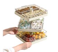 Multi-Tier Lunch Box with Multiple Compartments for Meal Prep - Three Tier Stand Suitable for Snacks | For Wedding Birthday Housewarming Gathering BBQ In The Garden Dessert To