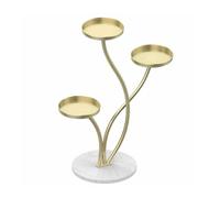 Multi-tier Metal Flower Stand 3-Layer Plant Rack Versatile Tray Storage for Home & Living Room Decor Ideal for Indoor & Outdoor Plants Color2