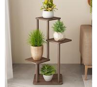 Multi-Tier Metal Plant Stand - Space-Saving Veal Planter with Flower Display Bucket for Indoor/Outdoor Home Garden Decor Perfect for Plant Lovers & Green Thumbs