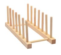 Multi-Tier Natural Wood Dish Rack Ventilated Design Cup Dish Drying Rack Kitchen Rack Cup Dish Storage Rack