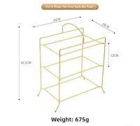 Multi Tier Rectangular 304 Stainless Steel Barbecue Rack With Polished Finish For Commercial Kitchen And Home Grill Use(K)